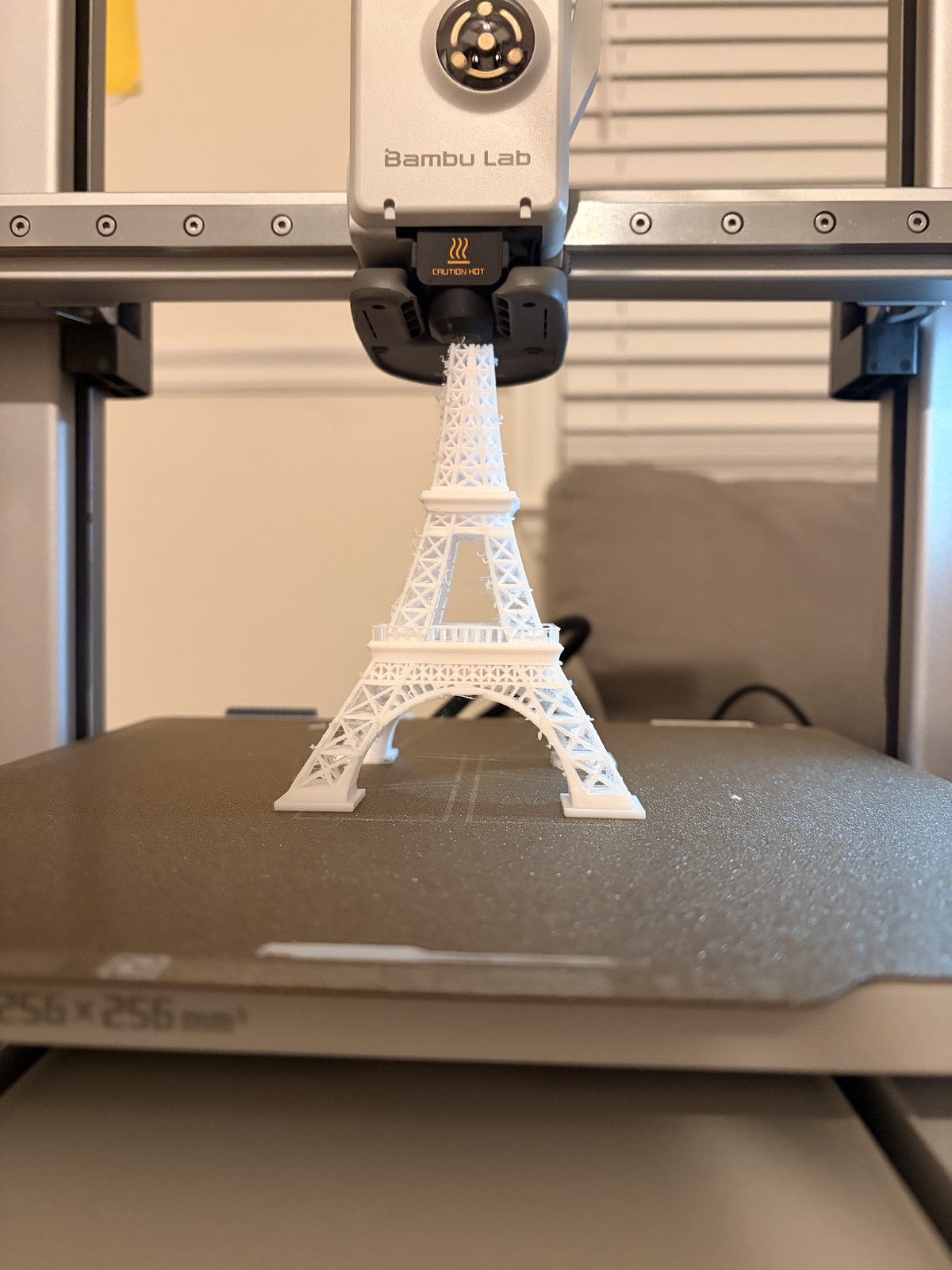3D Printed Eiffel Tower on Bambu Lab