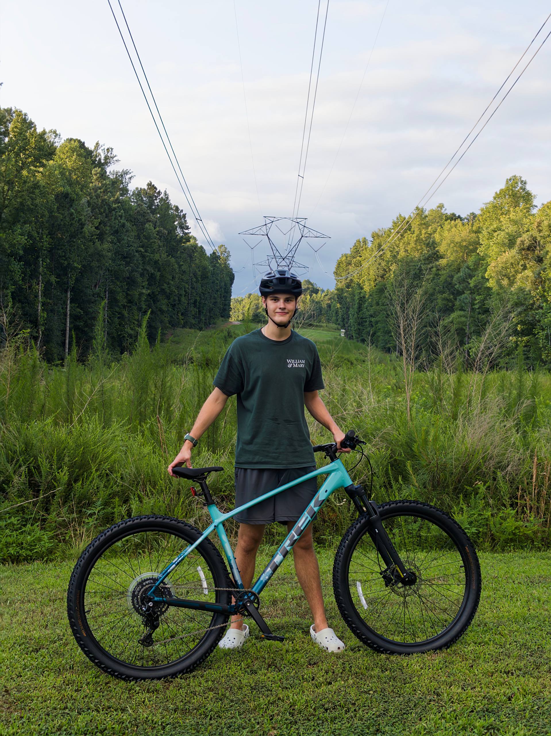 Oleksii Besporochnyi with Trek Mountain Bike
